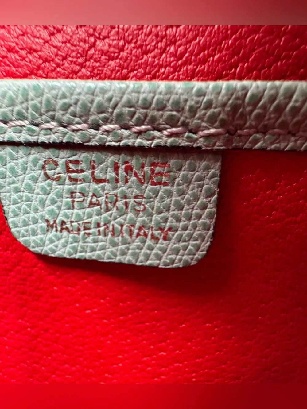 Celine Seafoam Green Women's Cosmetic Pouch